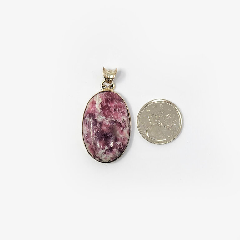 Lepidolite Sterling Silver Pendant