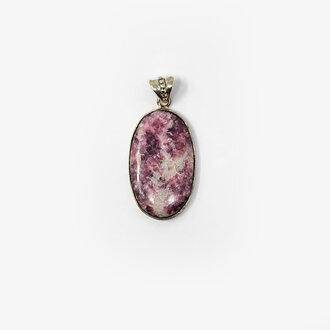 Lepidolite Sterling Silver Pendant