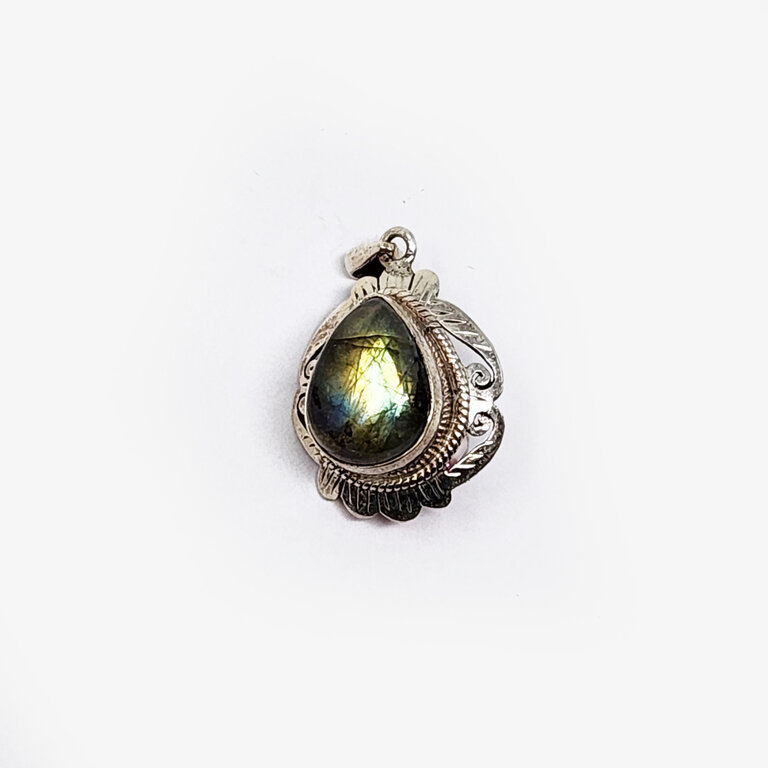 Labradorite Sterling Silver Pendant