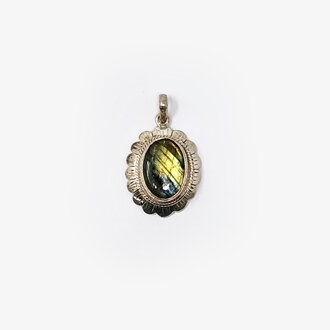 Labradorite Sterling Silver Pendant