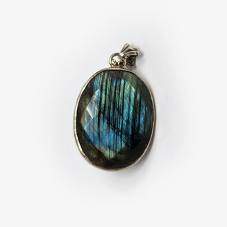 Labradorite Sterling Silver Pendant