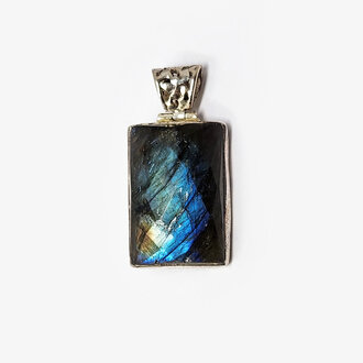 Labradorite Sterling Silver Pendant
