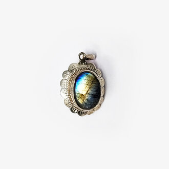Labradorite Sterling Silver Pendant