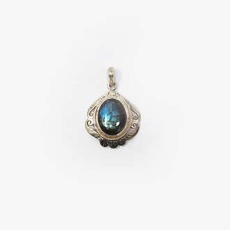 Labradorite Sterling Silver Pendant