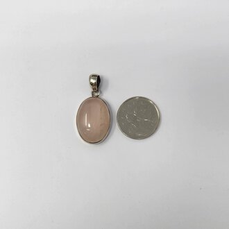 Rose Quartz Sterling Silver Pendant