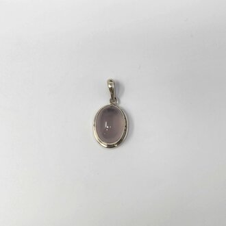 Rose Quartz Sterling Silver Pendant