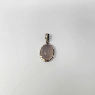 Rose Quartz Sterling Silver Pendant