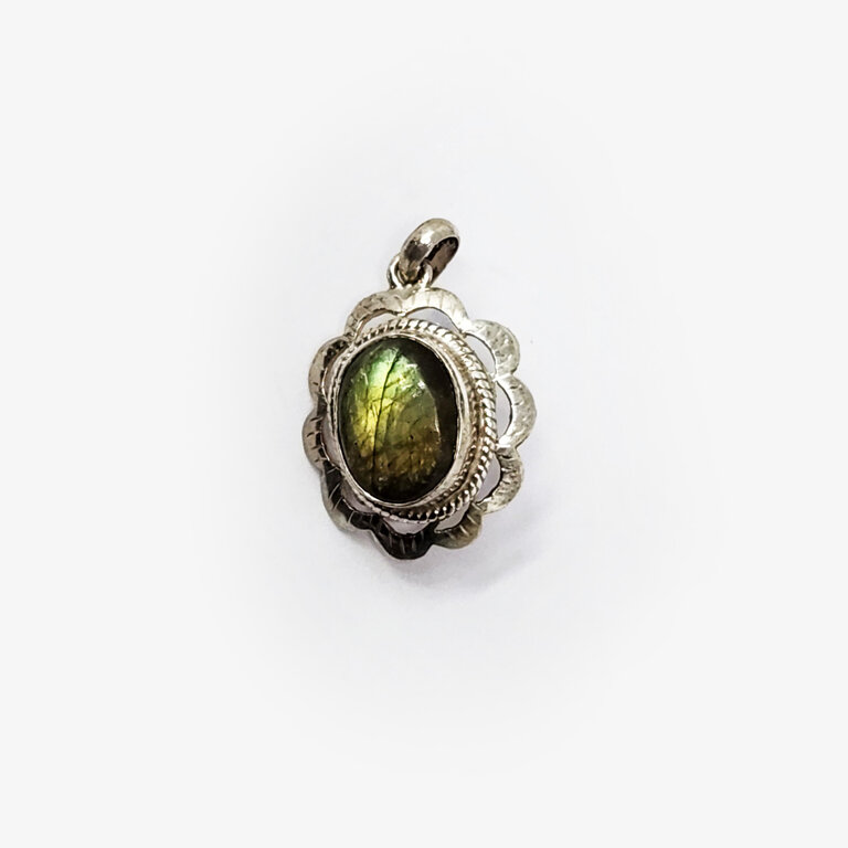 Labradorite Sterling Silver Pendant