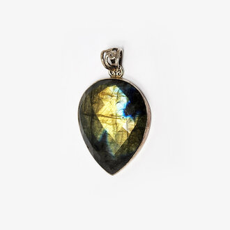 Labradorite Sterling Silver Pendant