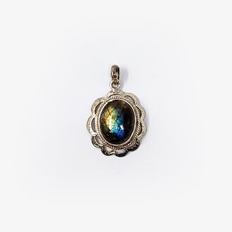 Labradorite Sterling Silver Pendant