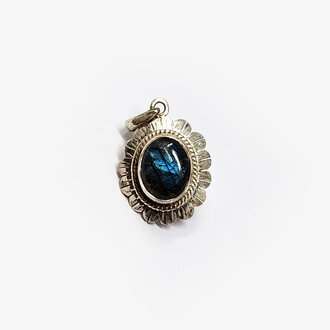Labradorite Sterling Silver Pendant