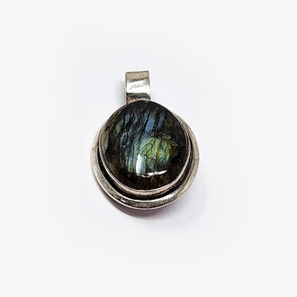 Labradorite Sterling Silver Pendant