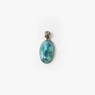 Larimar Sterling Silver Pendant