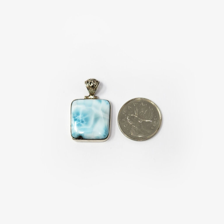 Larimar Sterling Silver Pendant