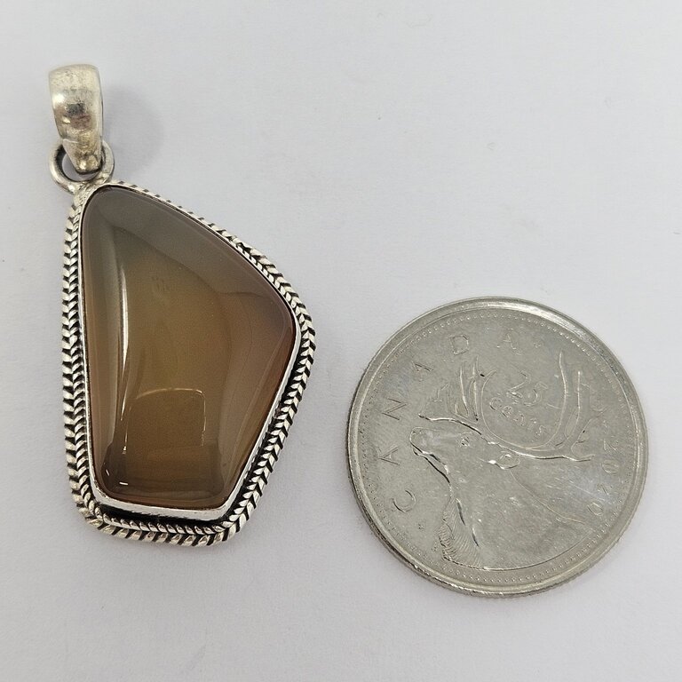 Citrine Sterling Silver Pendant