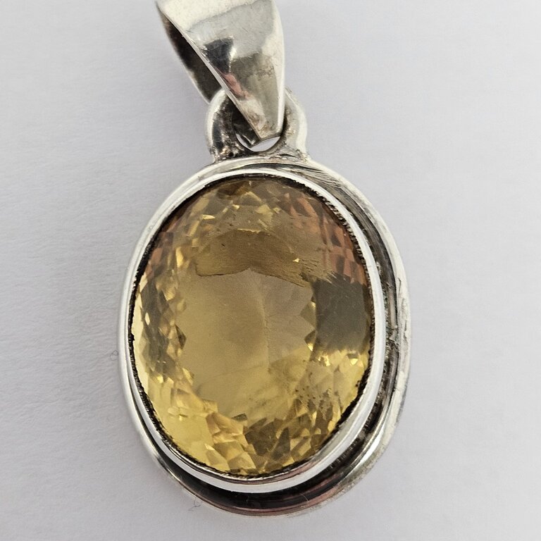 Citrine Sterling Silver Pendant