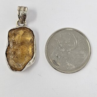 Citrine Sterling Silver Pendant Citrine Sterling Silver Pendant