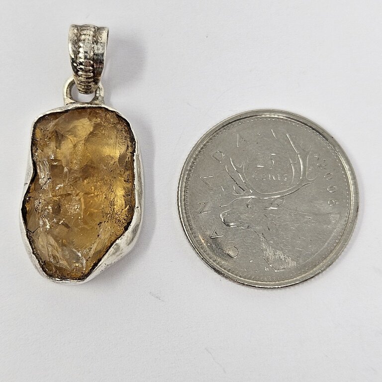 Citrine Sterling Silver Pendant