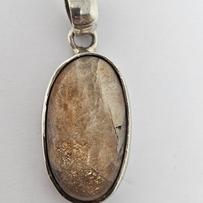 Sunstone Sterling Silver Pendant