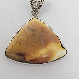 Mookite Jasper Sterling Silver Pendant