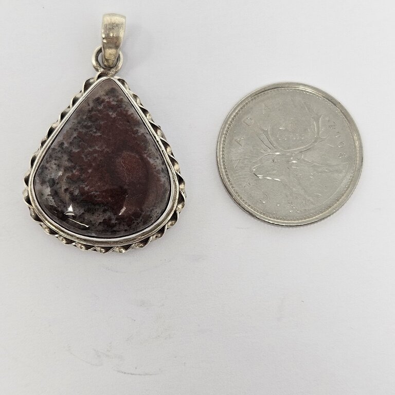 Red Jasper Sterling Silver Pendant