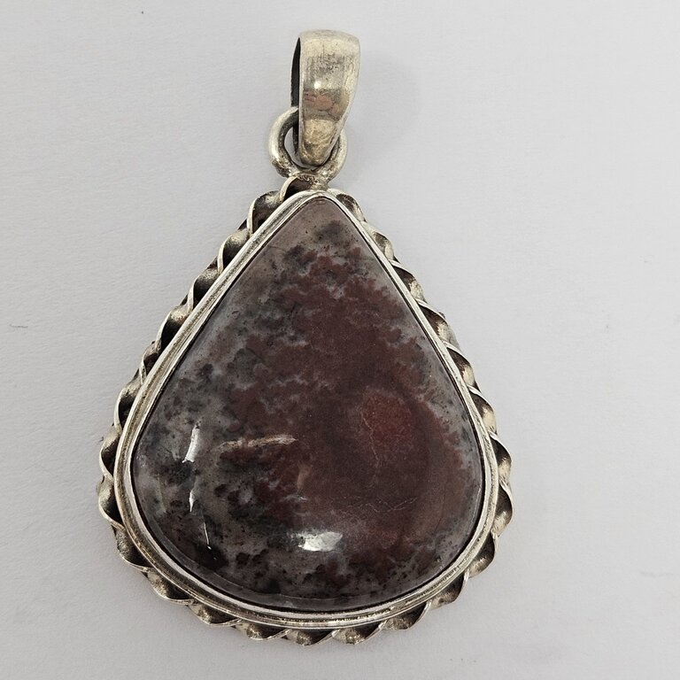 Red Jasper Sterling Silver Pendant