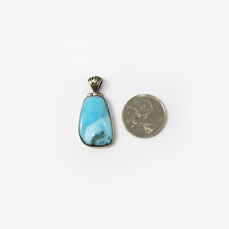 Larimar Sterling Silver Pendant