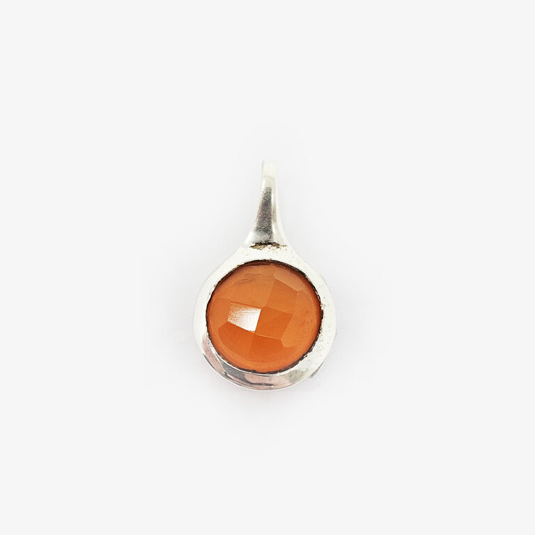 Carnelian Sterling Silver Pendant