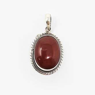 Carnelian Sterling Silver Pendant