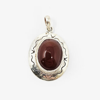 Carnelian Sterling Silver Pendant