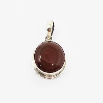 Carnelian Sterling Silver Pendant