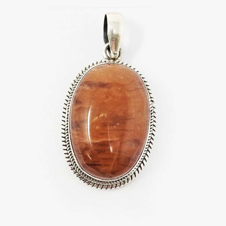 Carnelian Sterling Silver Pendant