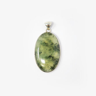 Prehnite Sterling Silver Pendant