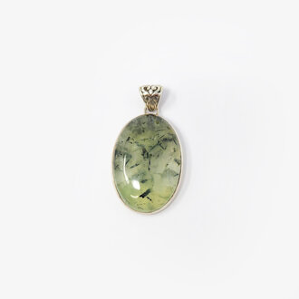 Prehnite Sterling Silver Pendant