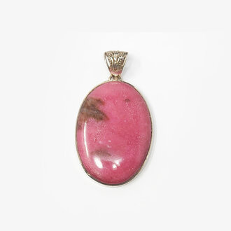 Rhodonite Sterling Silver Pendant