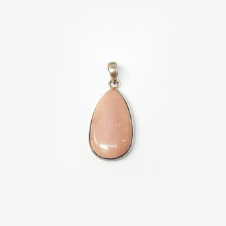 Pink Opal Sterling Silver Pendant