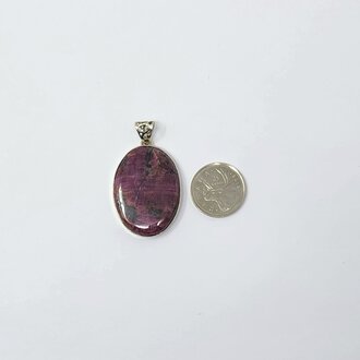 Ruby Sterling Silver Pendant