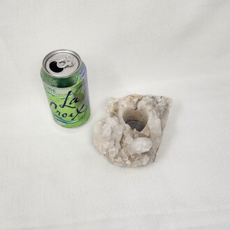 Clear Quartz Cluster Candle Holder