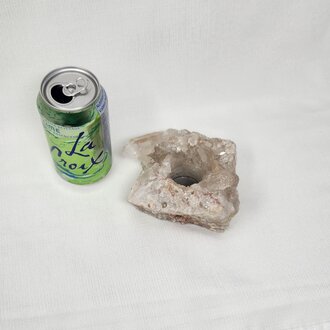 Clear Quartz Cluster Candle Holder