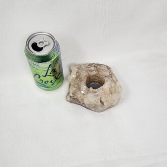 Clear Quartz Cluster Candle Holder