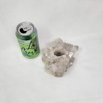 Clear Quartz Cluster Candle Holder