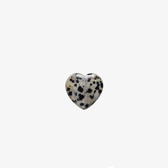 Dalmatian Jasper Heart - Mini