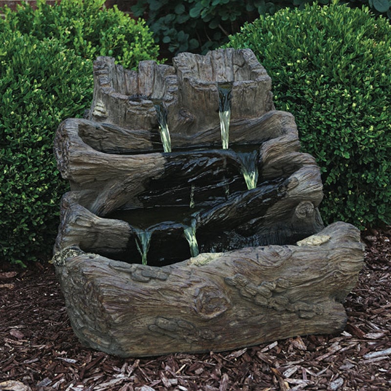 Henri Log Spill Fountain