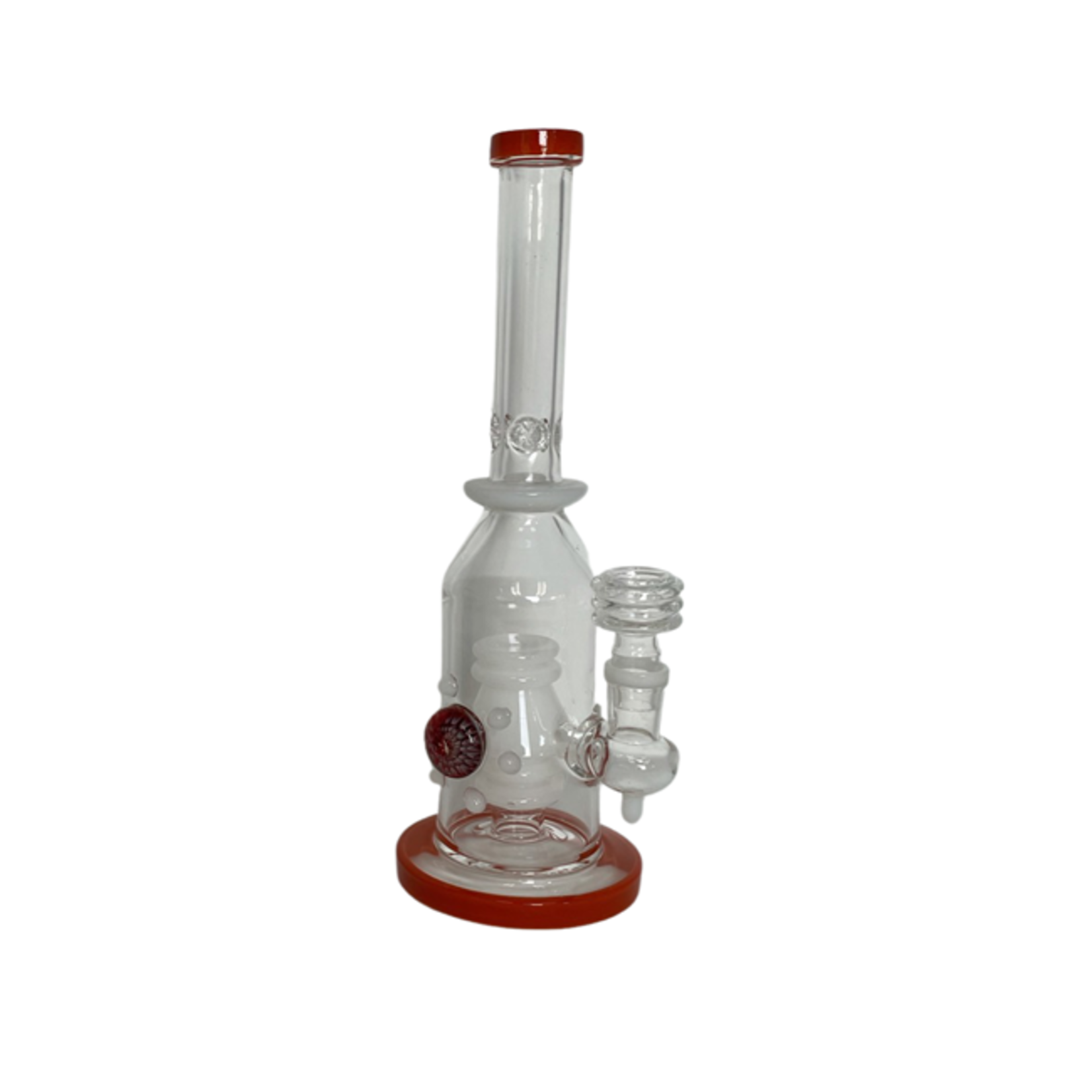 Dotted Marble Perc Glass Water Pipe Mix Colors 12″