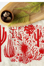 HAVYN Cactus Scene Tea Towel - Red
