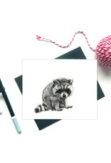 Le Nid - Baby Raccoon Greeting Card