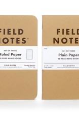 Field Notes - Original Kraft Ruled 3-Packs
