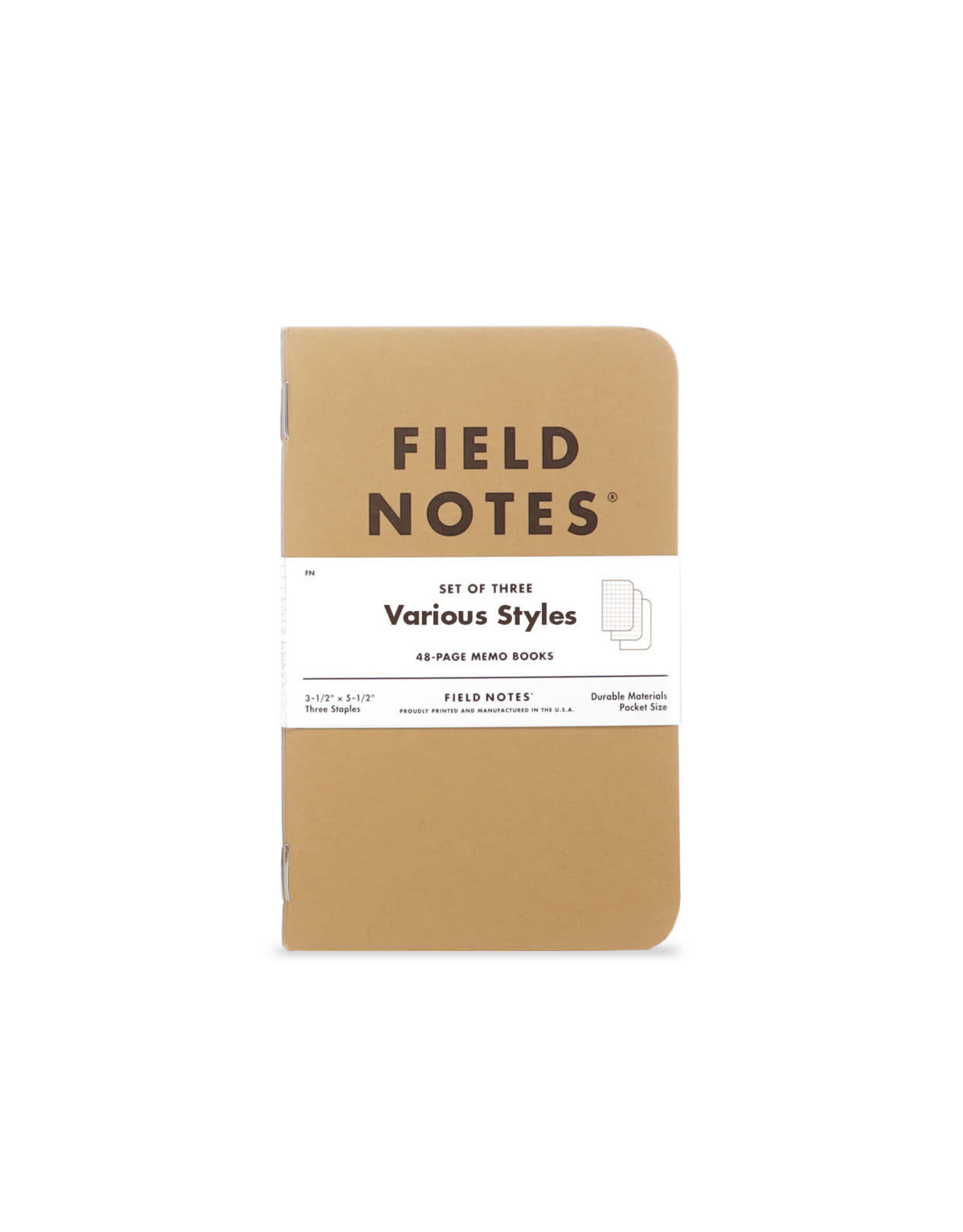 Field Notes - Original Kraft Mixed 3-Packs