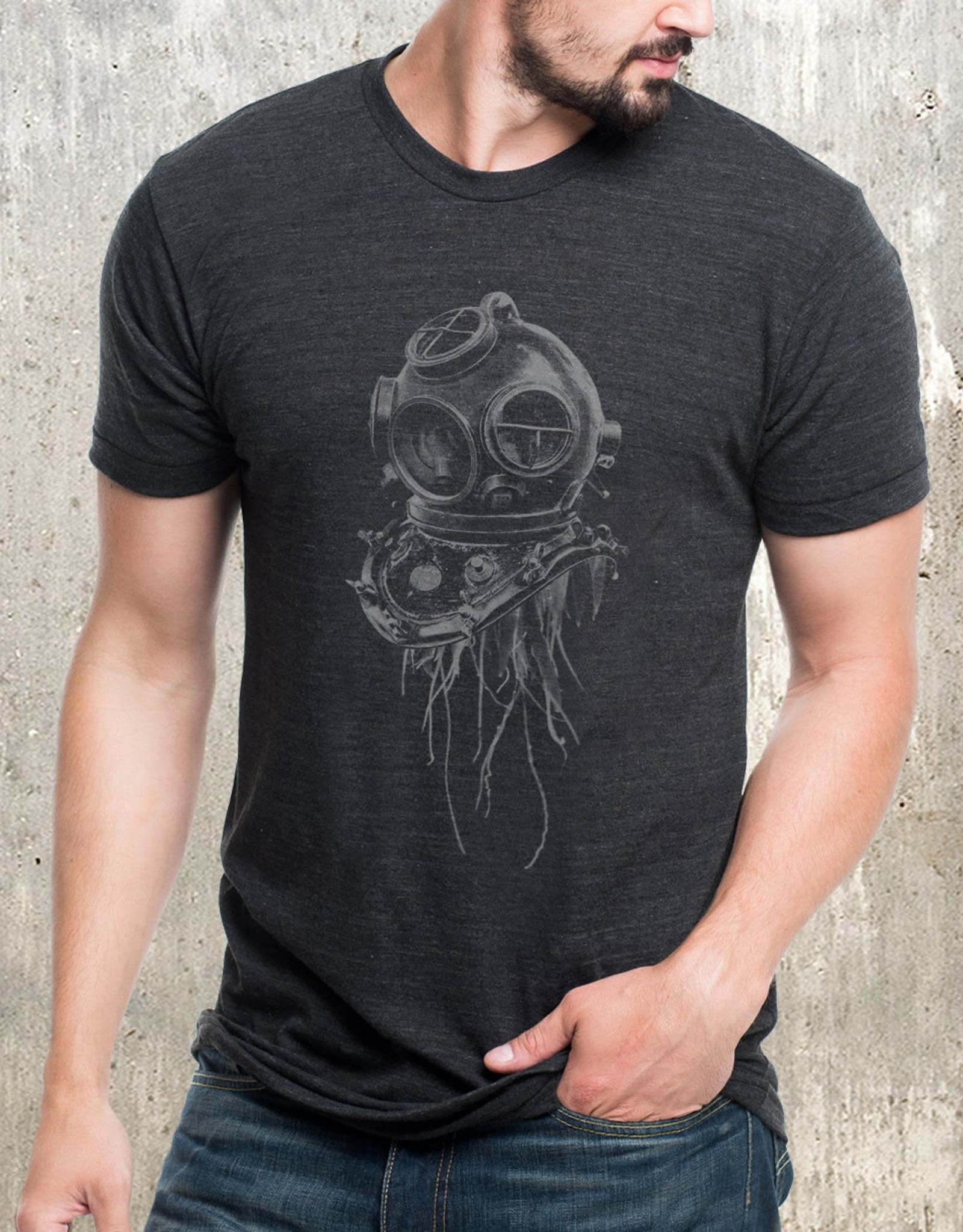 Black Lantern Black Lantern - T-Shirt - Jellyfish in Dive Helmet