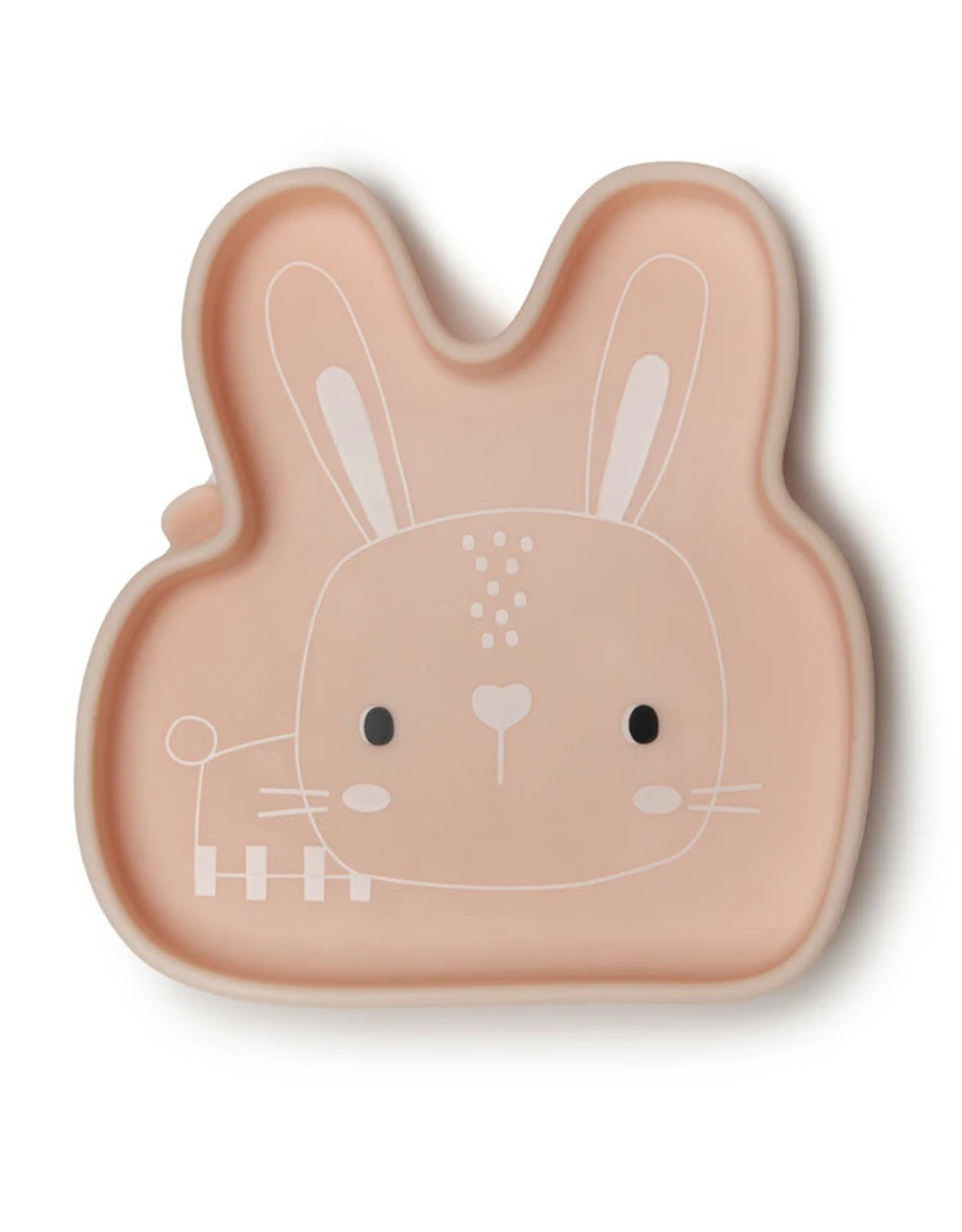 LouLou Lollipop LouLou Lollipop - Born to be Wild Silicone Snack Plate - Bunny